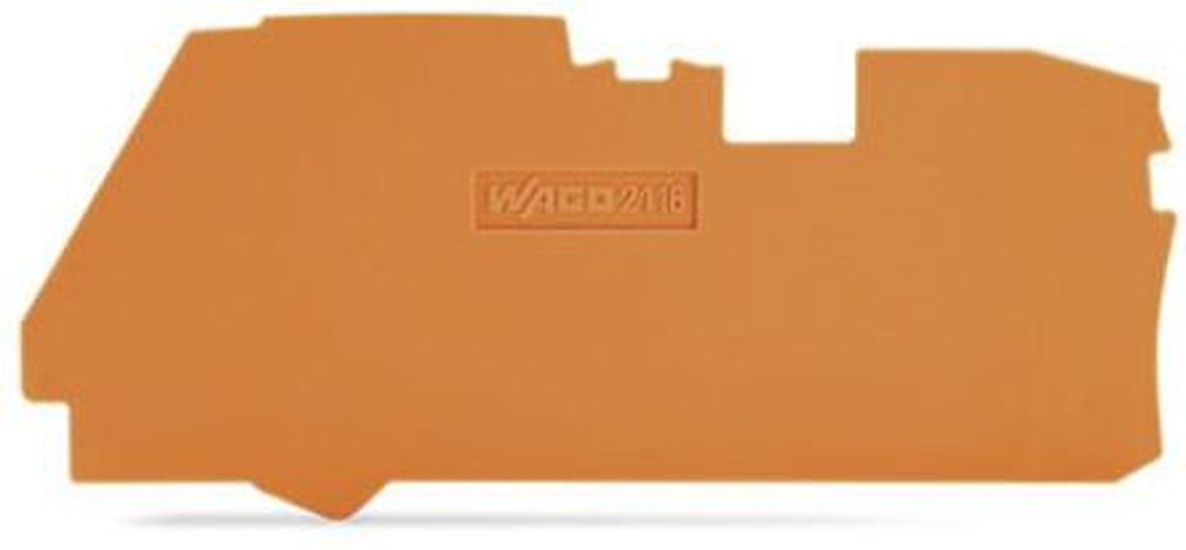 WAGO End & Intermediate Plate for Use with 2116 Series Terminal Blocks, IECEx