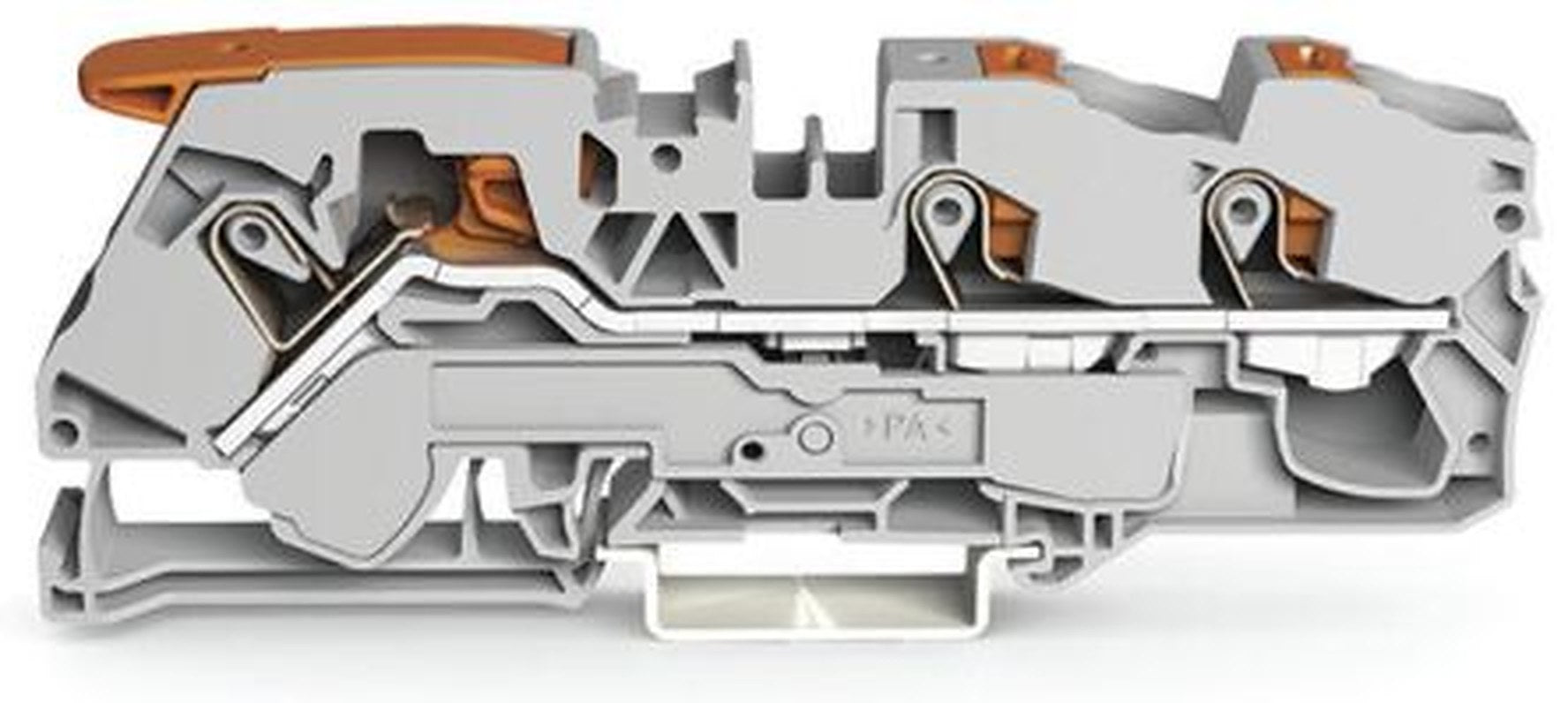 WAGO 2116-5301 Feed Through Terminal Block Grey, 16mm², 1-Level, Cage Clamp, IECEx/ATEX