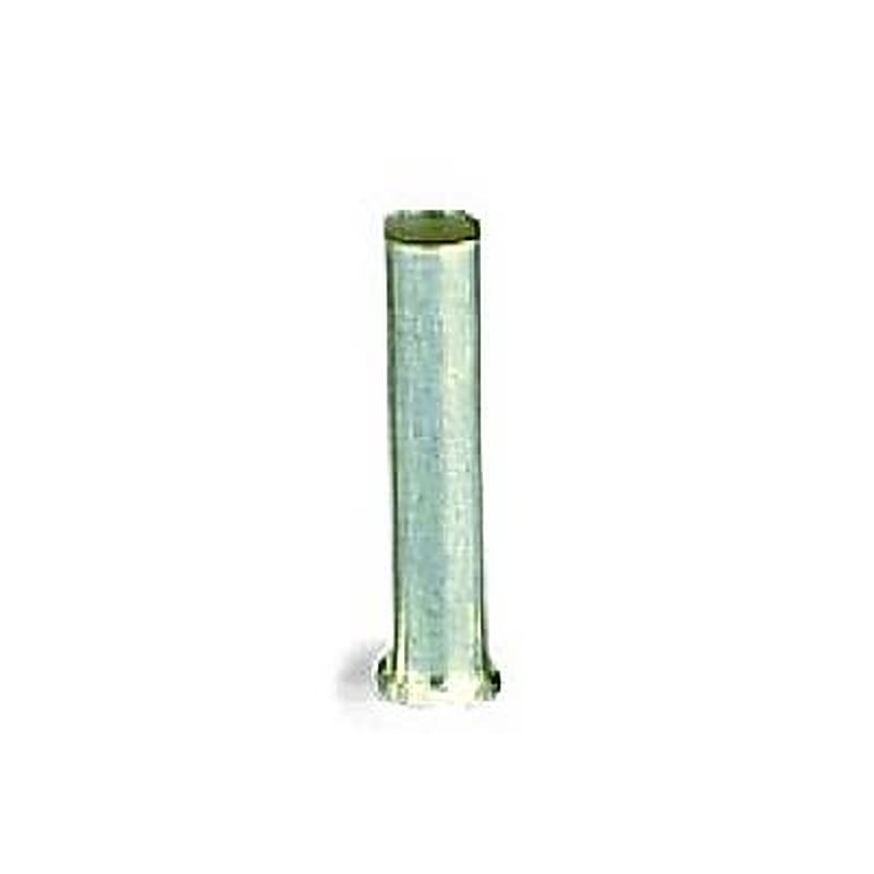 WAGO, 216 Uninsulated Ferrule, 8 mm Pin Length, 2.3 mm Pin Diameter, Silver from 20 AWG