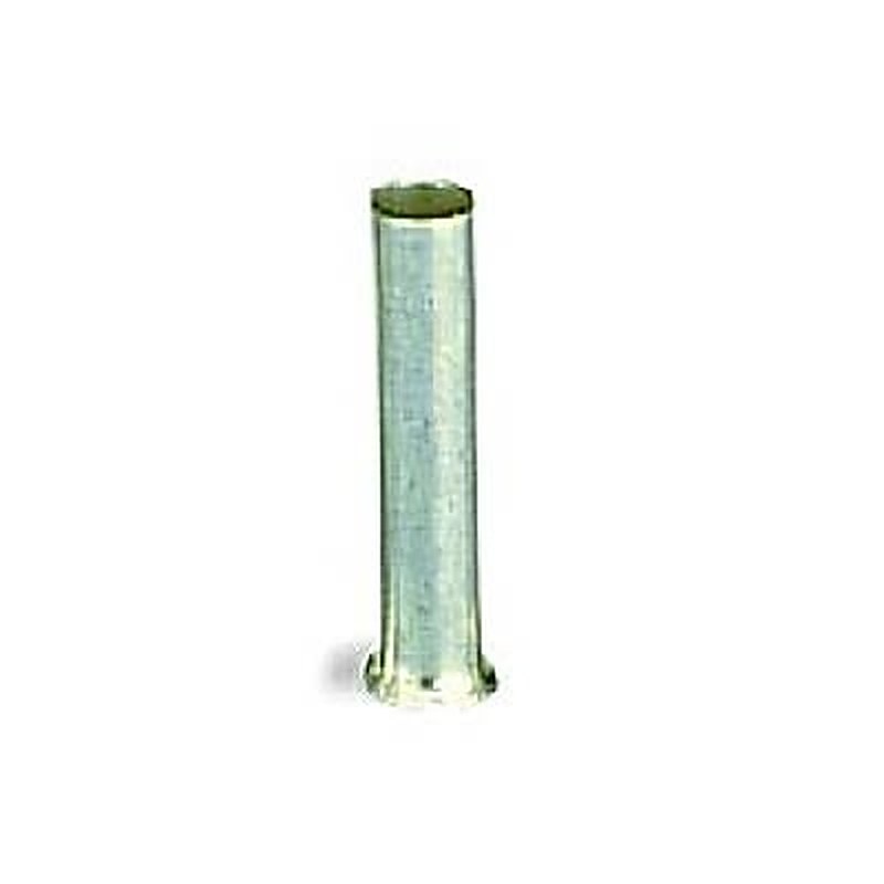 WAGO, 216 Uninsulated Ferrule, 8 mm Pin Length, 2.8 mm Pin Diameter, Silver from 16 AWG