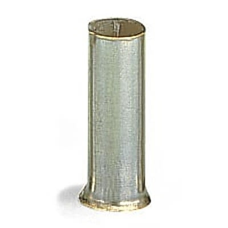 WAGO, 216 Uninsulated Ferrule, 12 mm Pin Length, 4.7 mm Pin Diameter, Silver to 10 AWG Wire Size