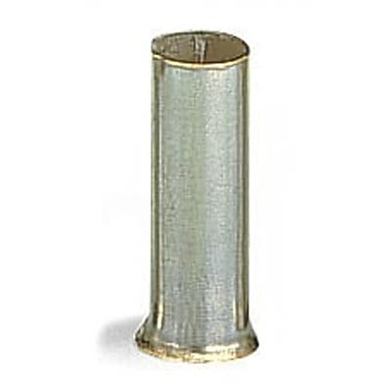 WAGO, 216 Uninsulated Ferrule, 12 mm Pin Length, 5.8 mm Pin Diameter, Silver from 8 AWG to 8 AWG Wire Size