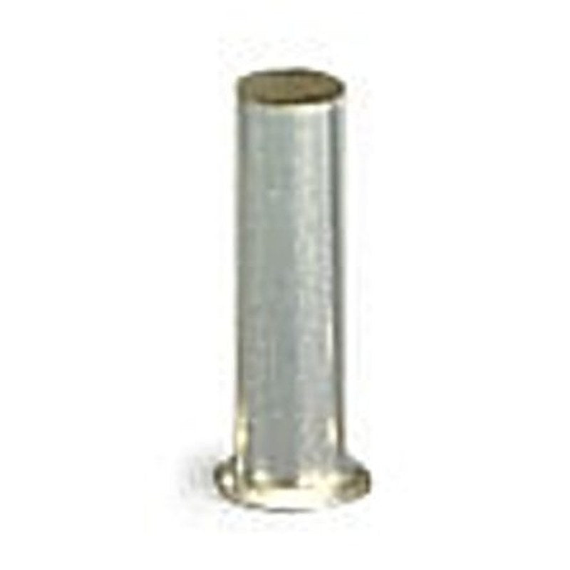 WAGO, 216 Uninsulated Ferrule, 6 mm Pin Length, 2.5 mm Pin Diameter, Silver