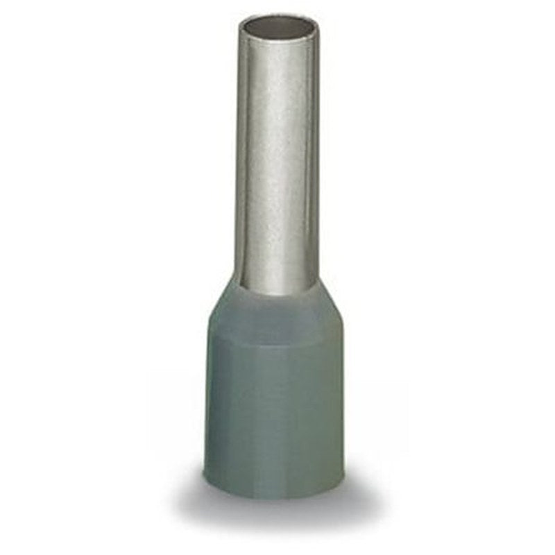 WAGO, 216 Insulated Ferrule, 20 mm Pin Length, 5.4 mm Pin Diameter, Grey
