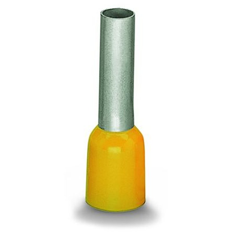 WAGO, 216 Insulated Ferrule, 20 mm Pin Length, 6.9 mm Pin Diameter, Yellow