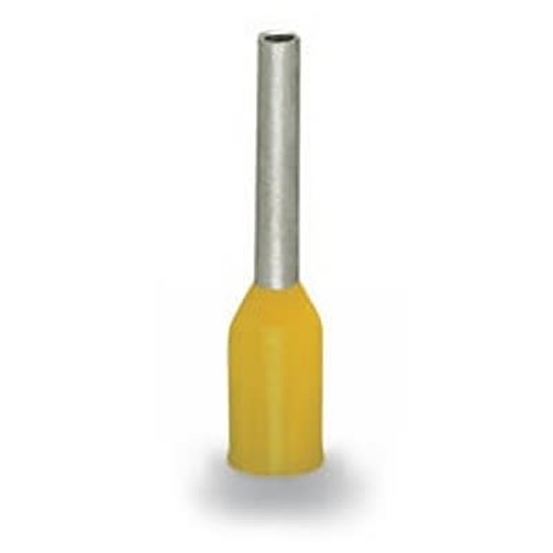 WAGO, 216 Insulated Ferrule, 12 mm Pin Length, 2.3 mm Pin Diameter, Yellow from 24 AWG