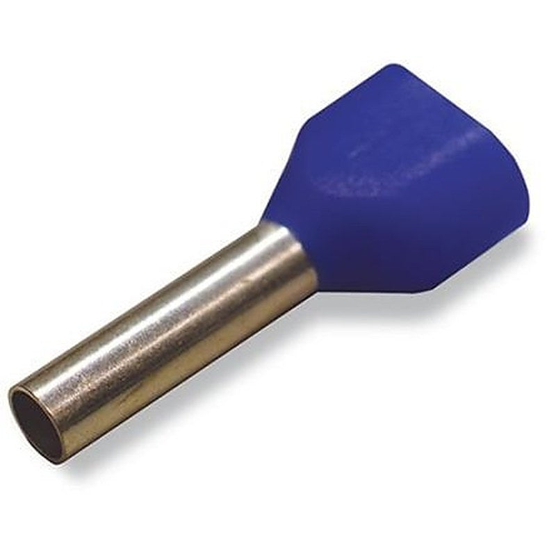 WAGO, 216 Insulated Ferrule, 21 mm Pin Length, 2.8 mm Pin Diameter, Blue