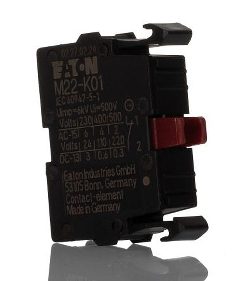 Eaton for Use with NZM1(-4) Series, PN1(-4) Series, N(S)1(-4) Series 500 V ac, 1 NC