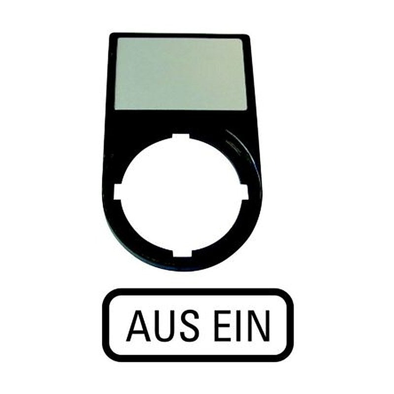Eaton Label Holder for Use with M22 Series for Labeling, Pre-printed "AUS EIN