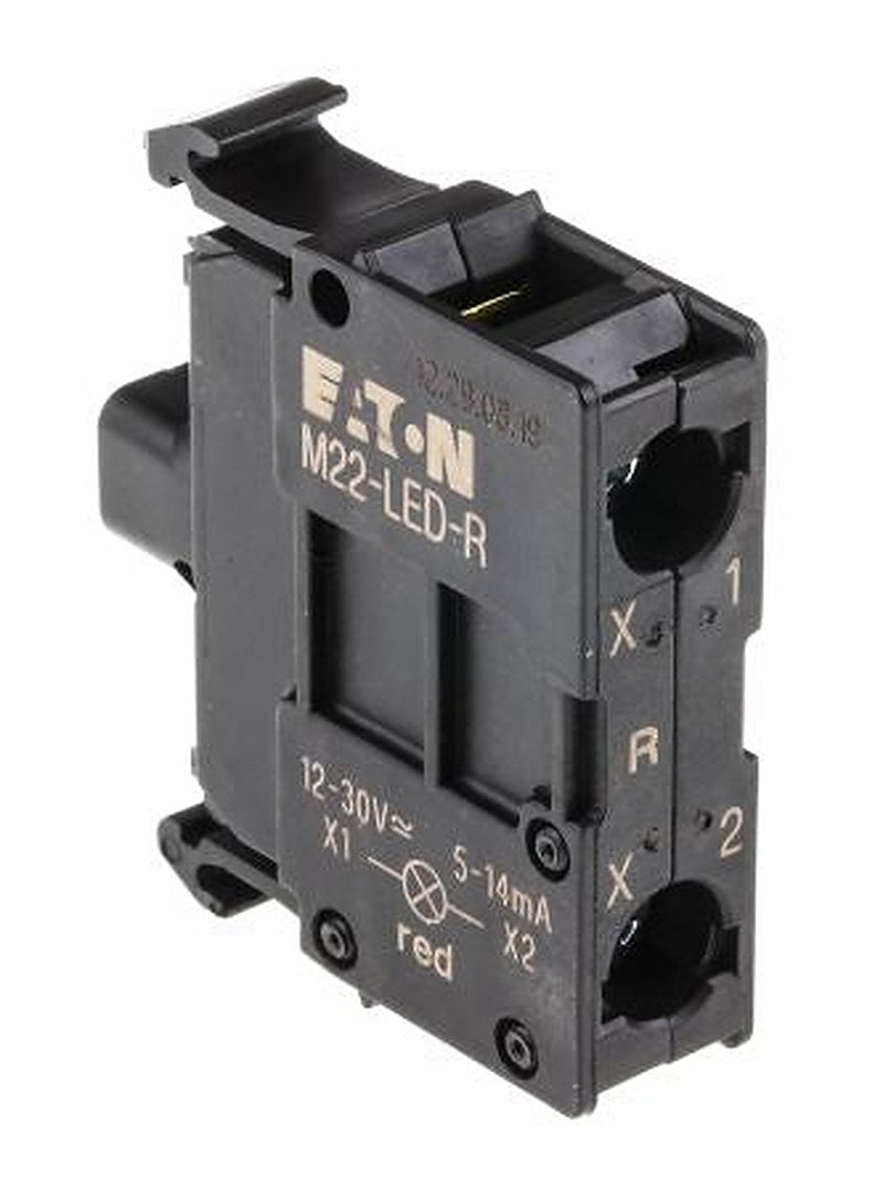 Eaton M22 Series Light Block, 12V ac/dc, 30 V ac/dc, Red Light