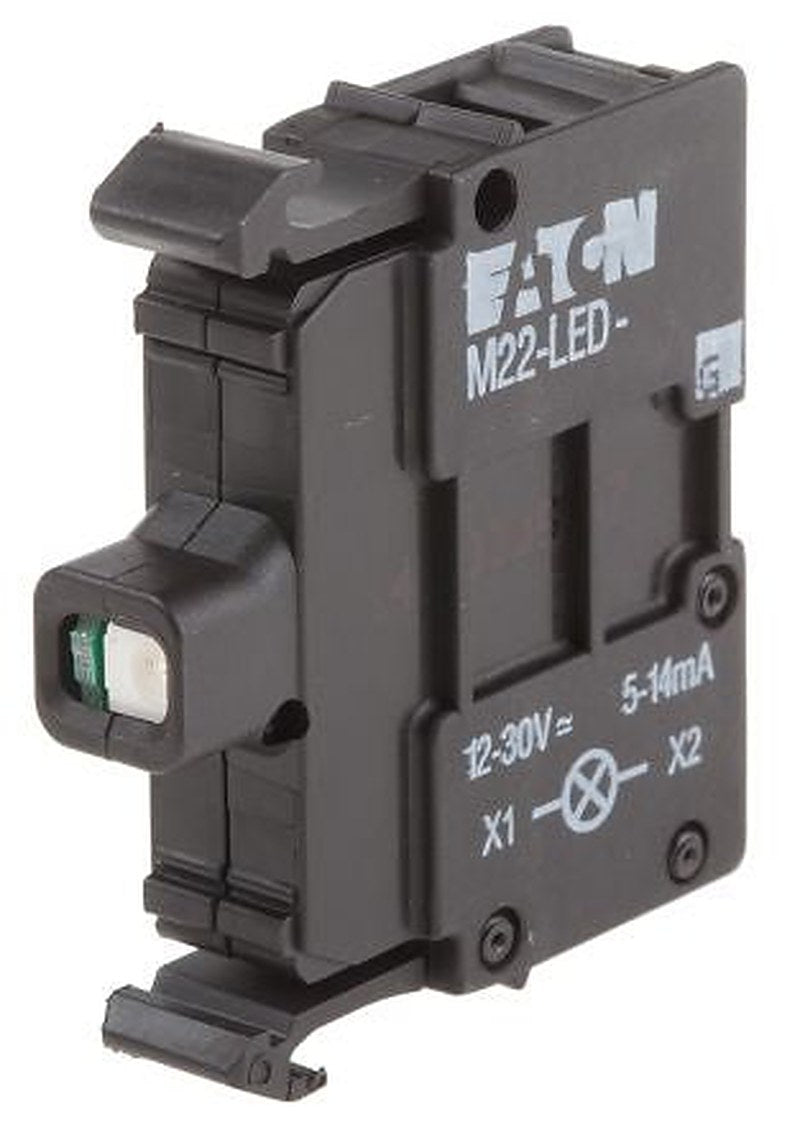 Eaton M22 Series Light Block, 12V ac/dc, 30 V ac/dc, Green Light