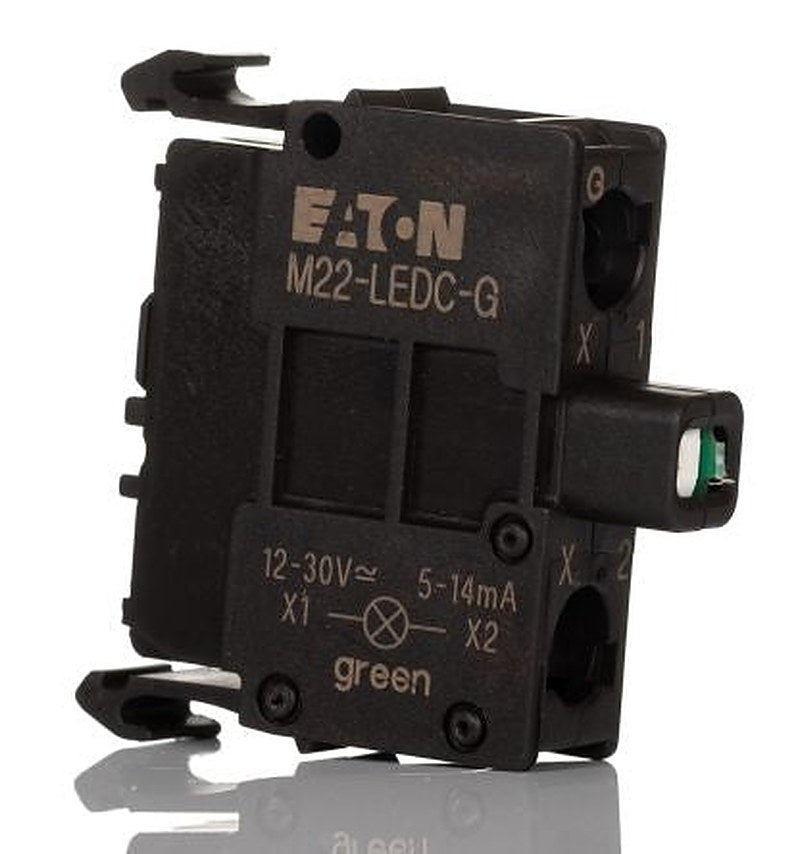 Eaton RMQ Titan M22 Series Light Block, 30V ac/dc, Green Light