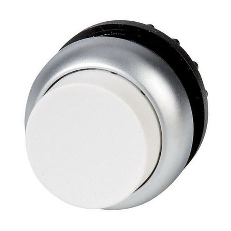 Eaton M22S Series Push Button Switch, Momentary, Spring Return, Panel, 22.5 mm Cutout, White LED, IP66, IP67, IP69K