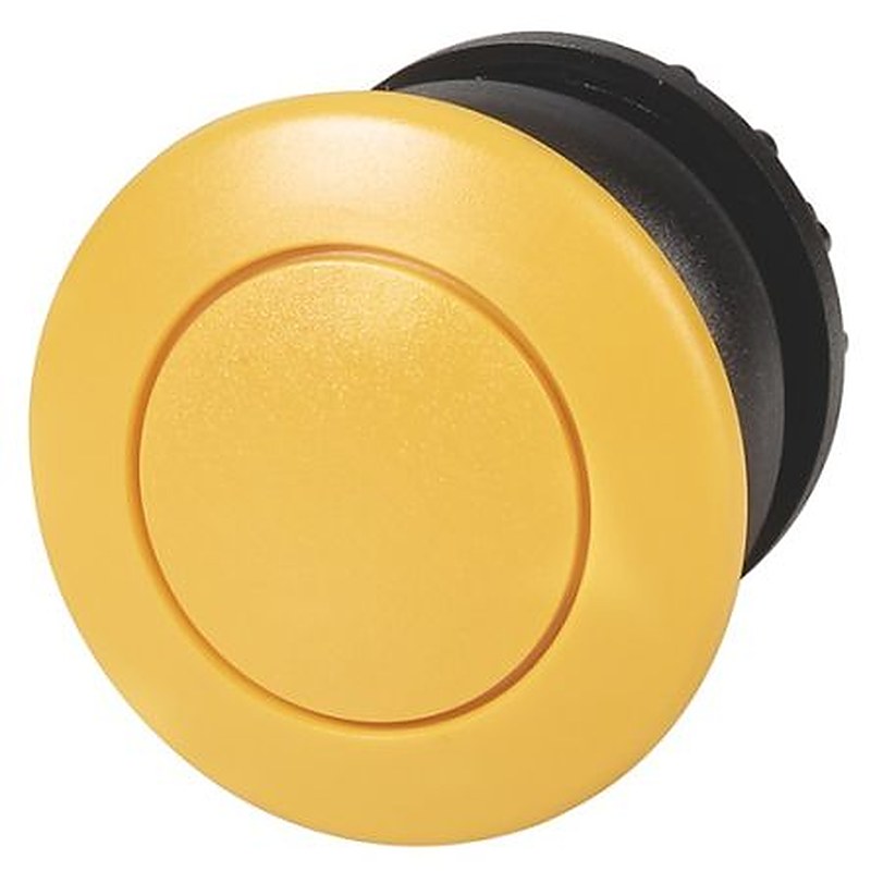 Eaton M22 Series Yellow Maintained Push Button Switch, 22.5 mm Cutout, IP67, IP69K
