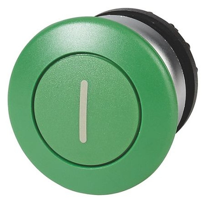 Eaton M22 Series Green Switching Function Latching Push Button Switch, 22.5 mm Cutout, IP69K, IP67