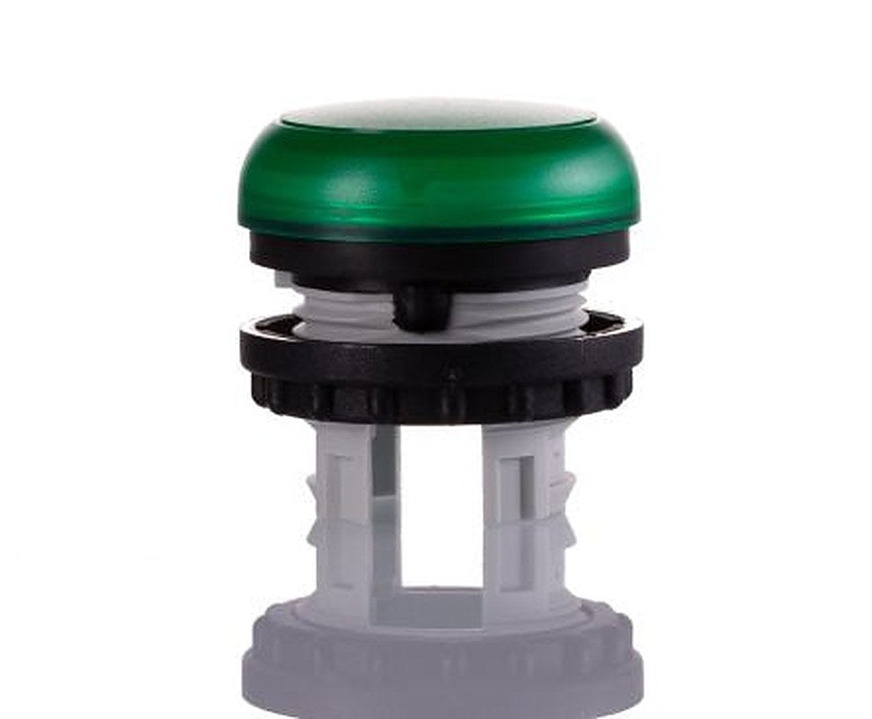 Eaton Green Pilot Light Head, 22.5 mm Cutout M22 Series