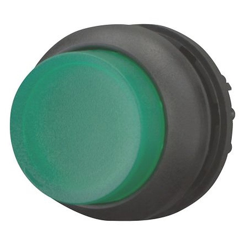 Eaton RMQ Titan M22 Series Illuminated Push Button Actuator, Panel, 22 mm Cutout Green, 1 NO/1 NC, IP67, IP69K