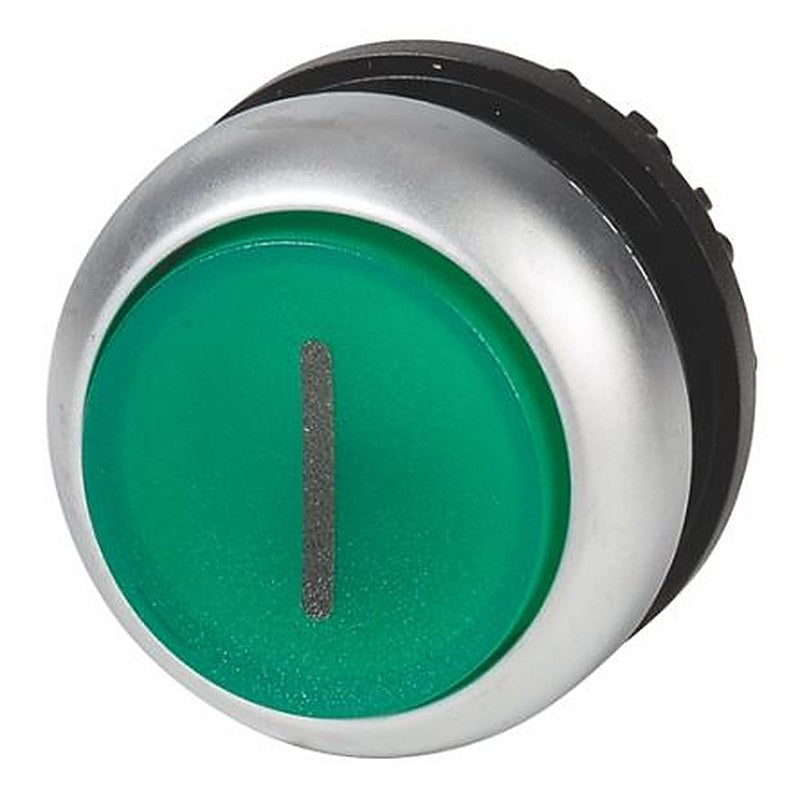 Eaton Eaton Moeller M22 Series Green Push Button Switch, 22.5 mm Cutout, IP69K, IP66, IP67, EN, IEC
