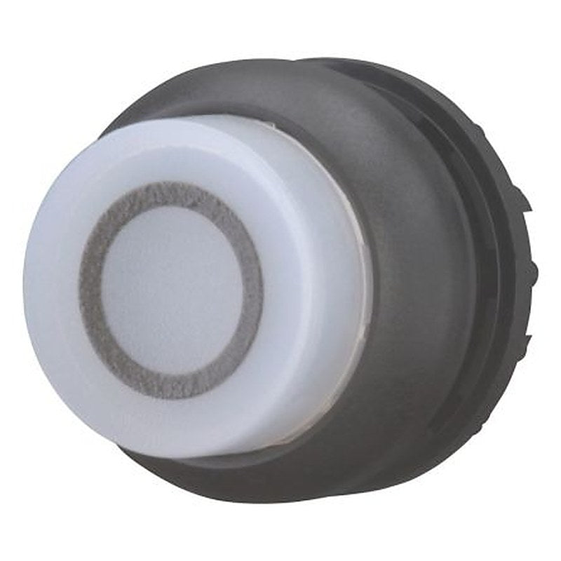 Eaton M22 Series Illuminated Illuminated Push Button, Maintained, Screw, 22.5 mm Cutout, White LED, IP66, IP67, IP69K