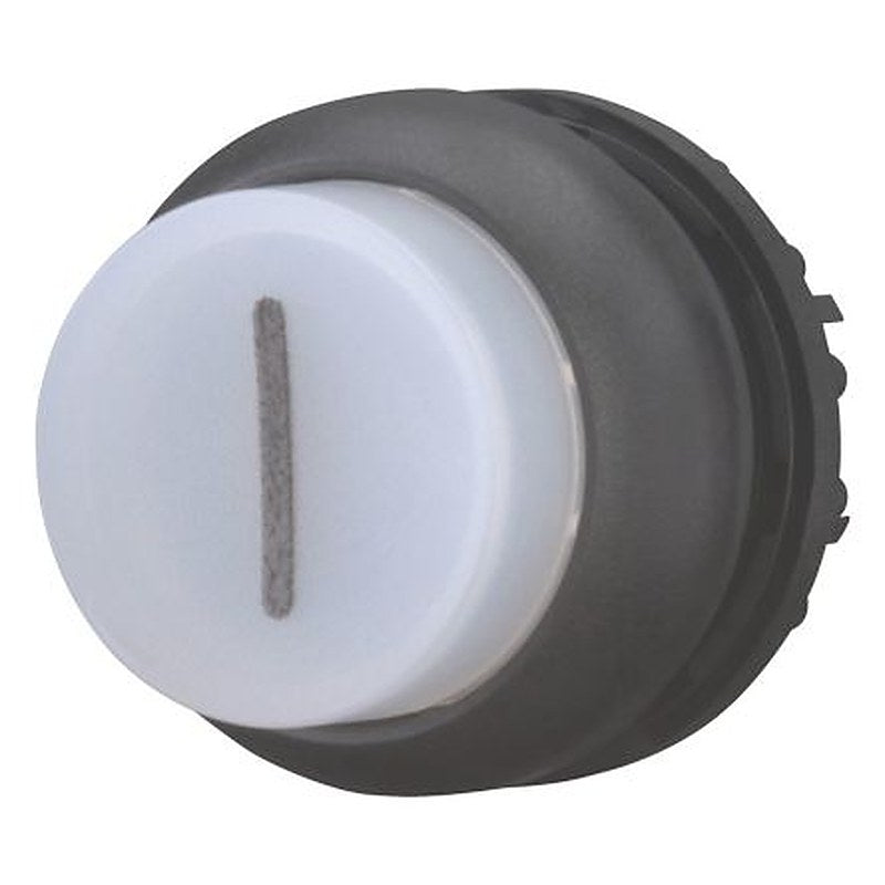 Eaton M22 Series Illuminated Illuminated Push Button, Maintained, Screw, 22.5 mm Cutout, White LED, IP66, IP67, IP69K
