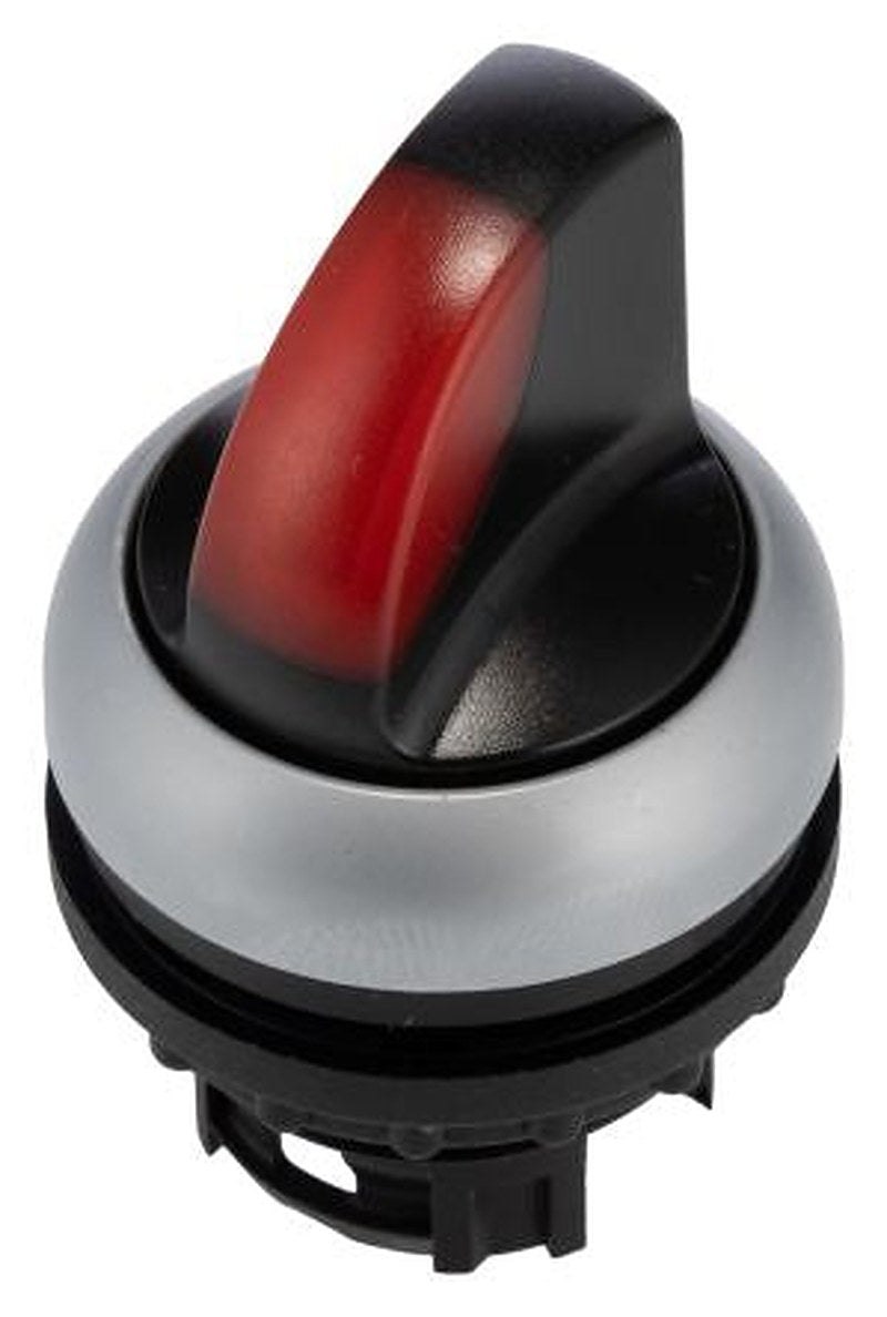 Eaton RMQ-Titan Series 2 Position Illuminated Selector Switch Head, 23 mm Cutout, Red Handle, IP66