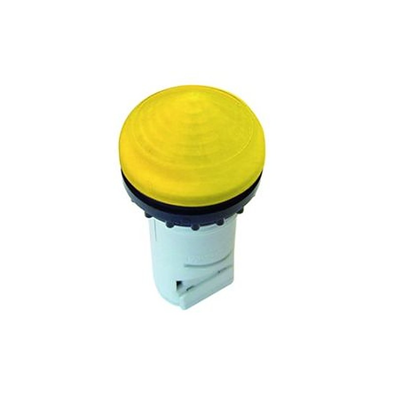 Eaton, M22, Panel Mount Yellow LED Indicator, 22.5 mm Cutout, IP69K, IP66, IP67, Round, 250V