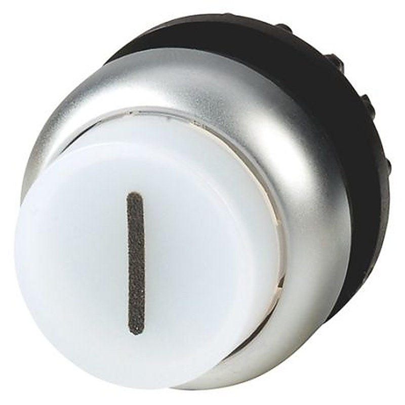 Eaton M22 Series White Momentary Spring Return Push Button Switch, 22.5 mm Cutout, IP69K, IP67