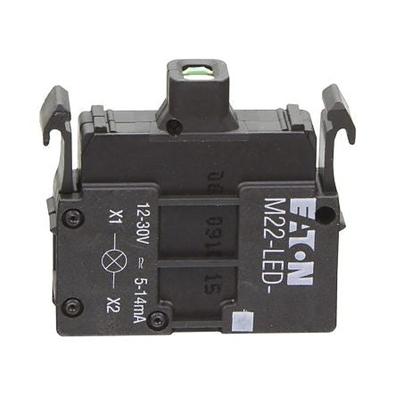 Eaton M22 Series Light Block, 12V ac/dc, 30 V ac/dc, Blue Light