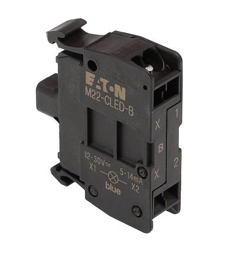 Eaton RMQ Titan M22 Series Light Block, 12V ac/dc, 30 V ac/dc, Blue Light, 1 NO/1 NC