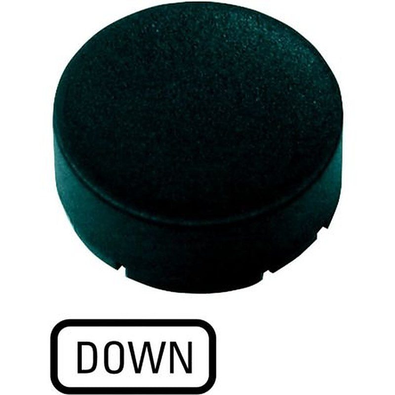 Eaton Button Plate for Use with Push Button, Pre-printed "DOWN