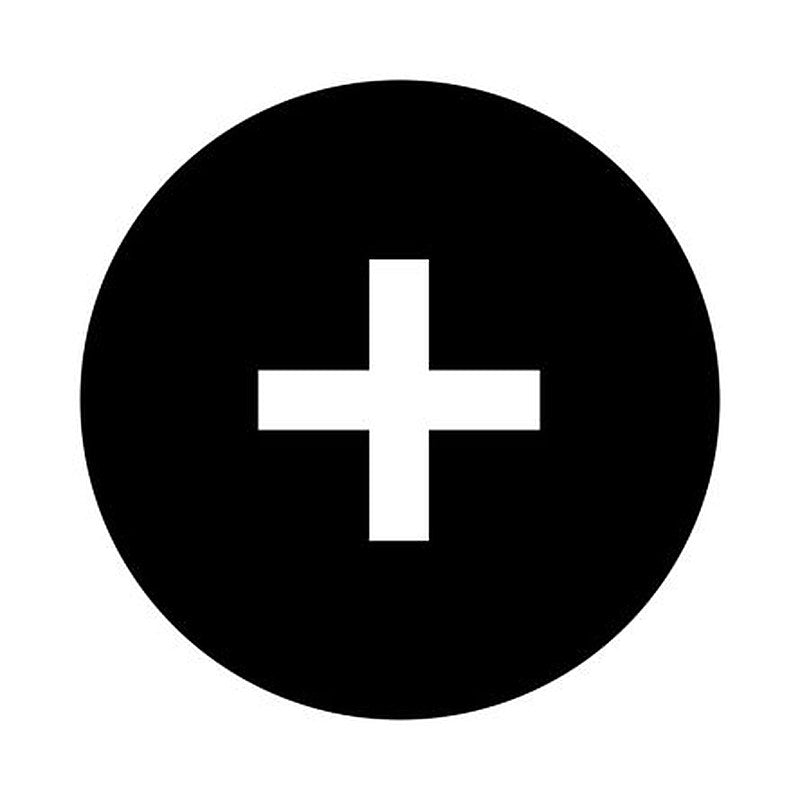 Eaton Button Plate for Use with Push Button, Pre-printed "+