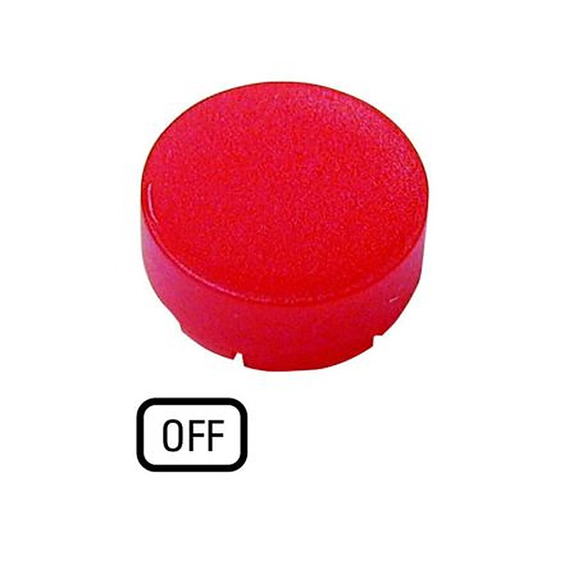 Eaton M22 Series Red Push-in Push Button Head Cap, 24 mm Cutout
