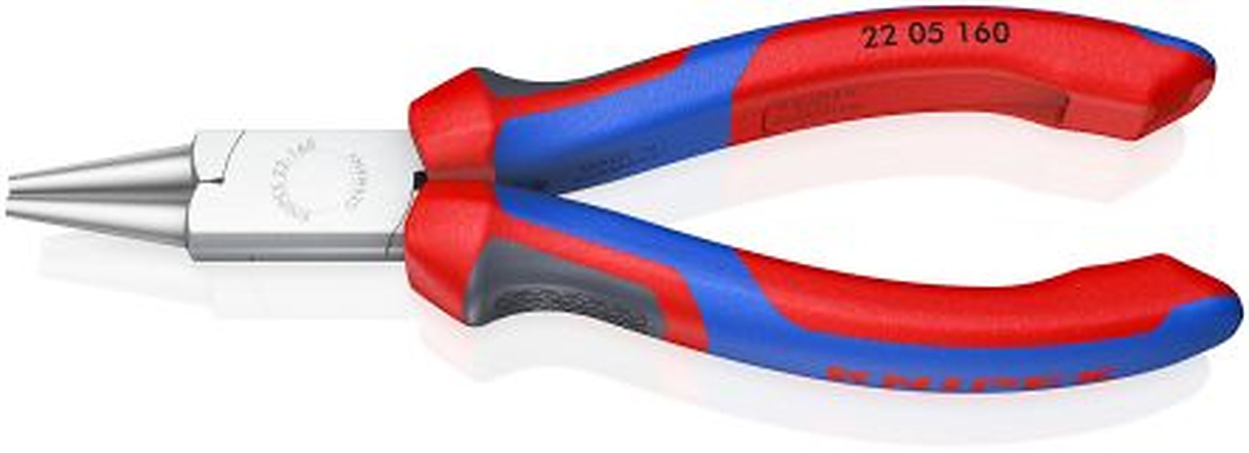 Knipex 1-Piece Round Nose Plier Round, 160 mm Overall, 30mm Jaw