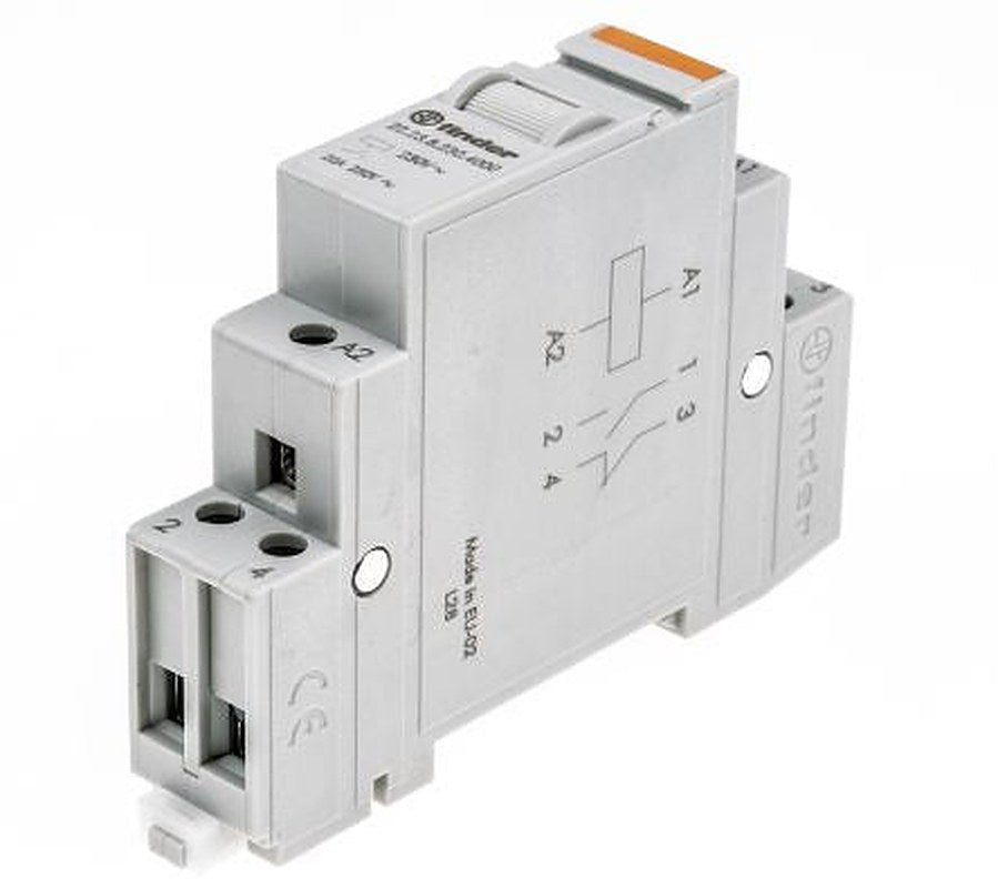 Finder DIN Rail Power Relay, 230V ac Coil, 20A Switching Current