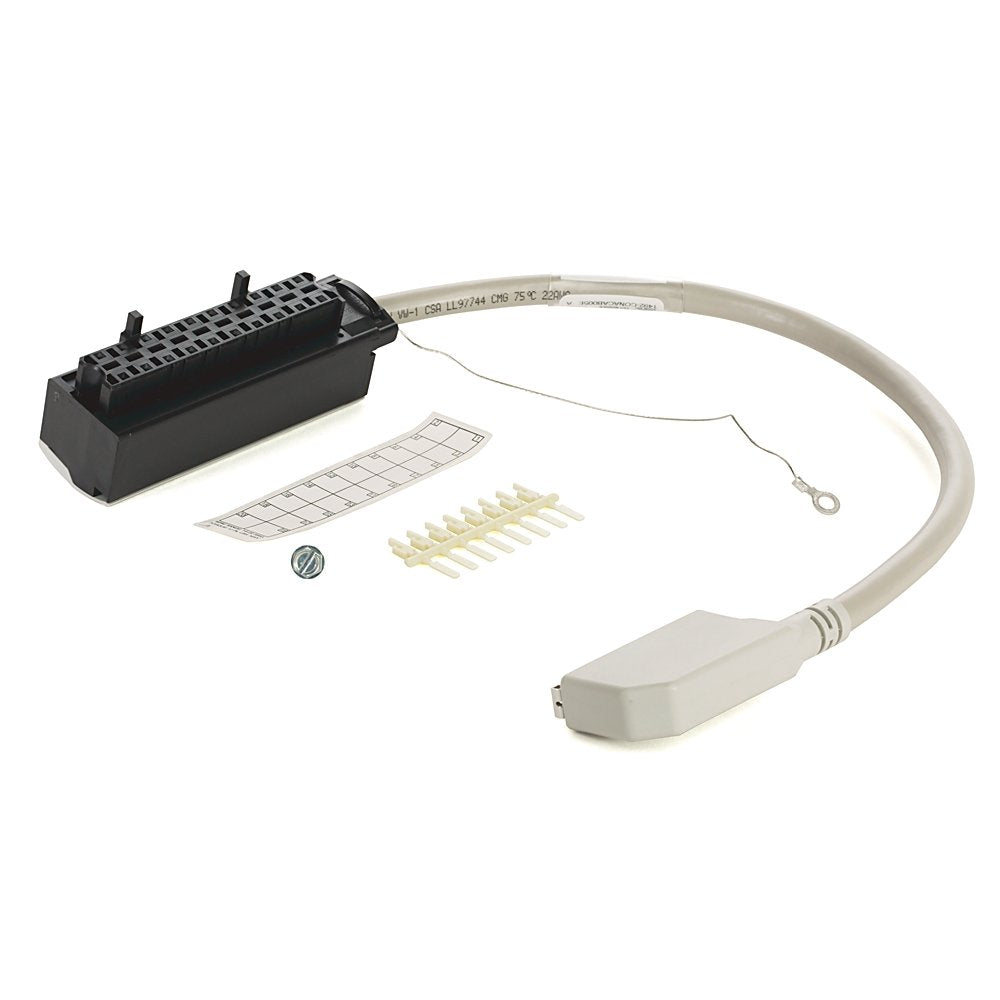 The Rockwell Automation pre-wired conversion cable connects 1771-OFE1 to 1756-OF6VI and 1771-OFE2 to 1756-OF6CI analog I/O module. The length of the cable is 0.5 m. Operating temperature ranges from 0 to 60°C Environmental rating IP20