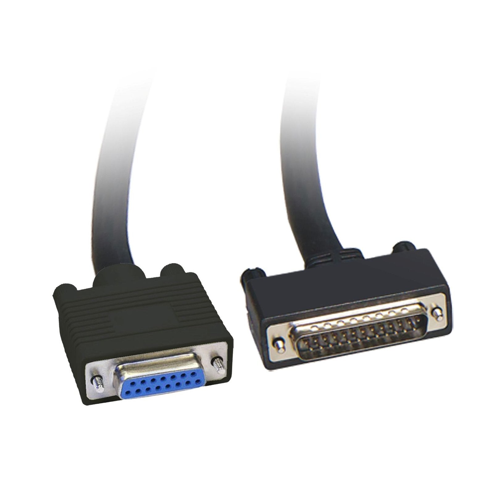 The Schneider Electric Uni-Telway connecting cable is 1.8 m in length with one female SUB-D 15 and one SUB-D 25 connector. Mercury free Physical interface RS485