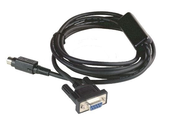 The Schneider Electric connecting cable us compatible with Harmony XBT range. It is 5 m long with FX communication port protocol. Mercury free Electrical connection 1 male connector mini DIN, 1 male connector SUB-D 9