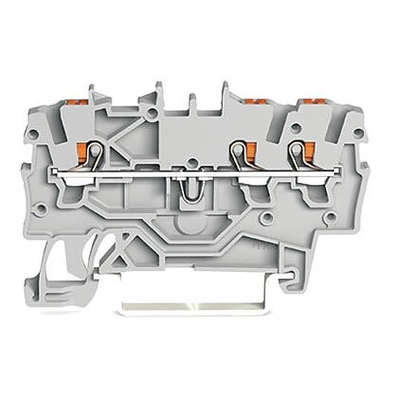 WAGO 2200-1301 Feed Through Terminal Block Grey, 1mm², 1-Level, Cage Clamp, ATEX, IECEx
