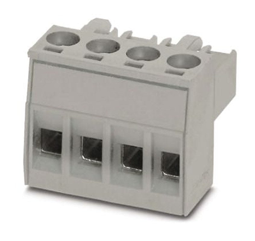 Phoenix Contact MSTBT 2.5 HC/4-STP GY7035 Series Pluggable Terminal Block, 4-Contact, 5 mm Pitch, 1 Row, 2200332