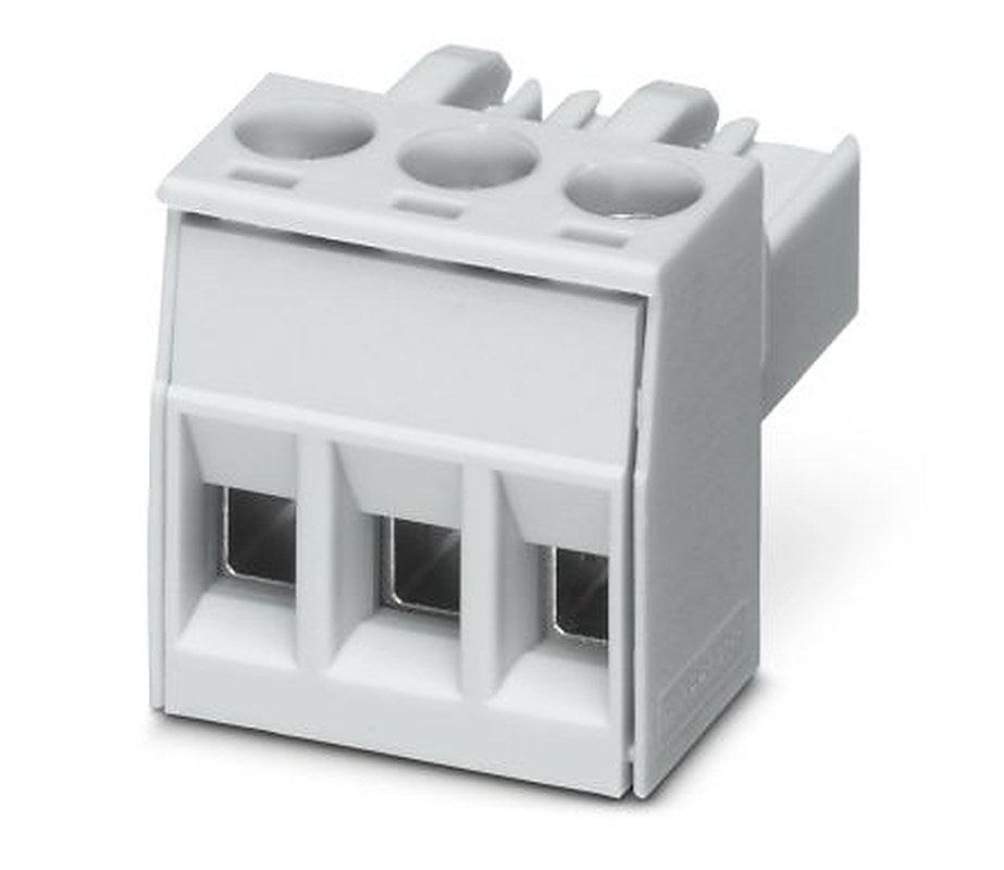 Phoenix Contact MSTBT 2.5 HC/3-STP GY7035 Series Pluggable Terminal Block, 3-Contact, 5 mm Pitch, 1 Row, 2200333