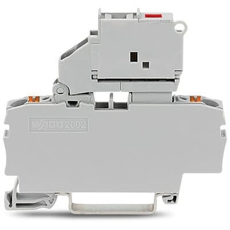WAGO TOPJOB S Series Fuse Terminal Block Grey, 2.5mm², 1-Level Fused, Push-in, IECEx/ATEX/CSA