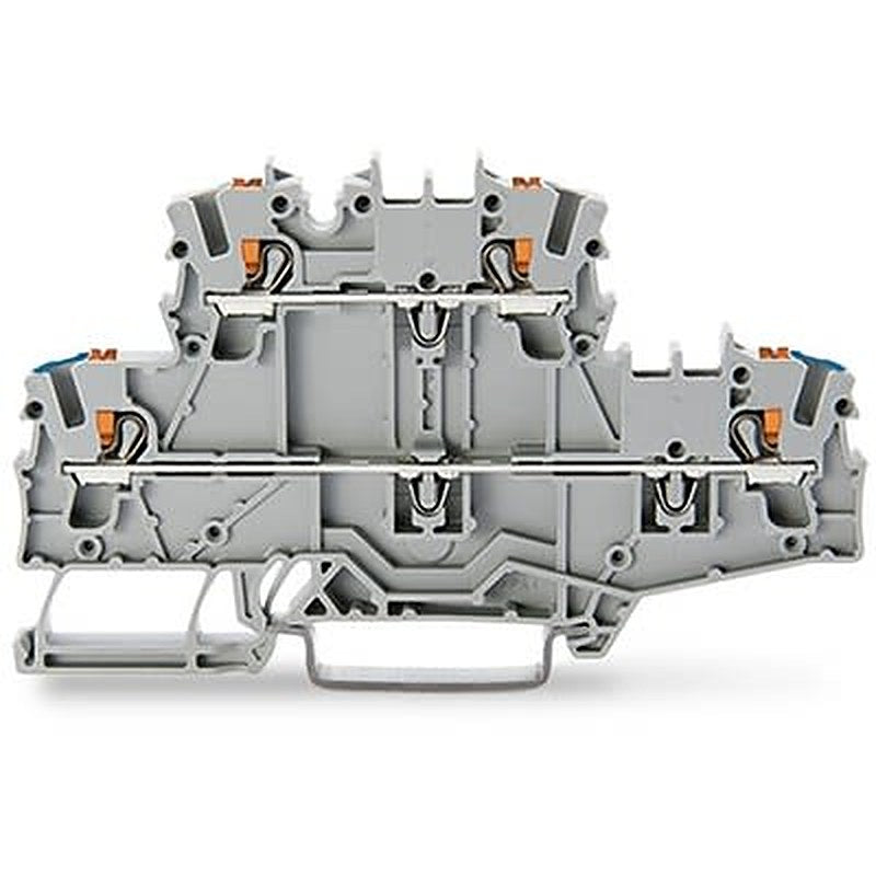 WAGO TOPJOB S Series Double Level Terminal Block Grey, 2.5mm², 2-Level, Push-in, IECEx/ATEX/CSA