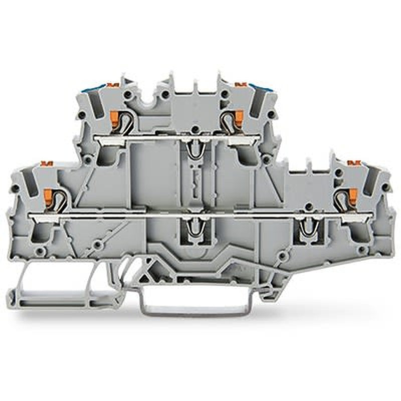 WAGO TOPJOB S Series Double Level Terminal Block Grey, 2.5mm², 2-Level, Push-in, IECEx/ATEX/CSA
