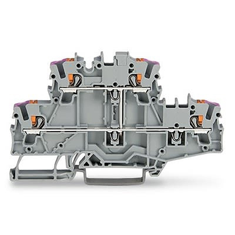 WAGO TOPJOB S Series Double Level Terminal Block Grey, 2.5mm², 2-Level, Push-in, IECEx/ATEX/CSA