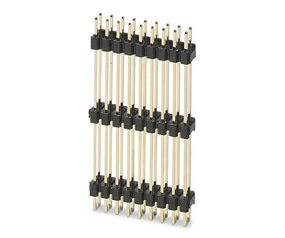 Phoenix Contact Pin Strip, 18 Contact(s), 2.54 mm Pitch, 2 Row