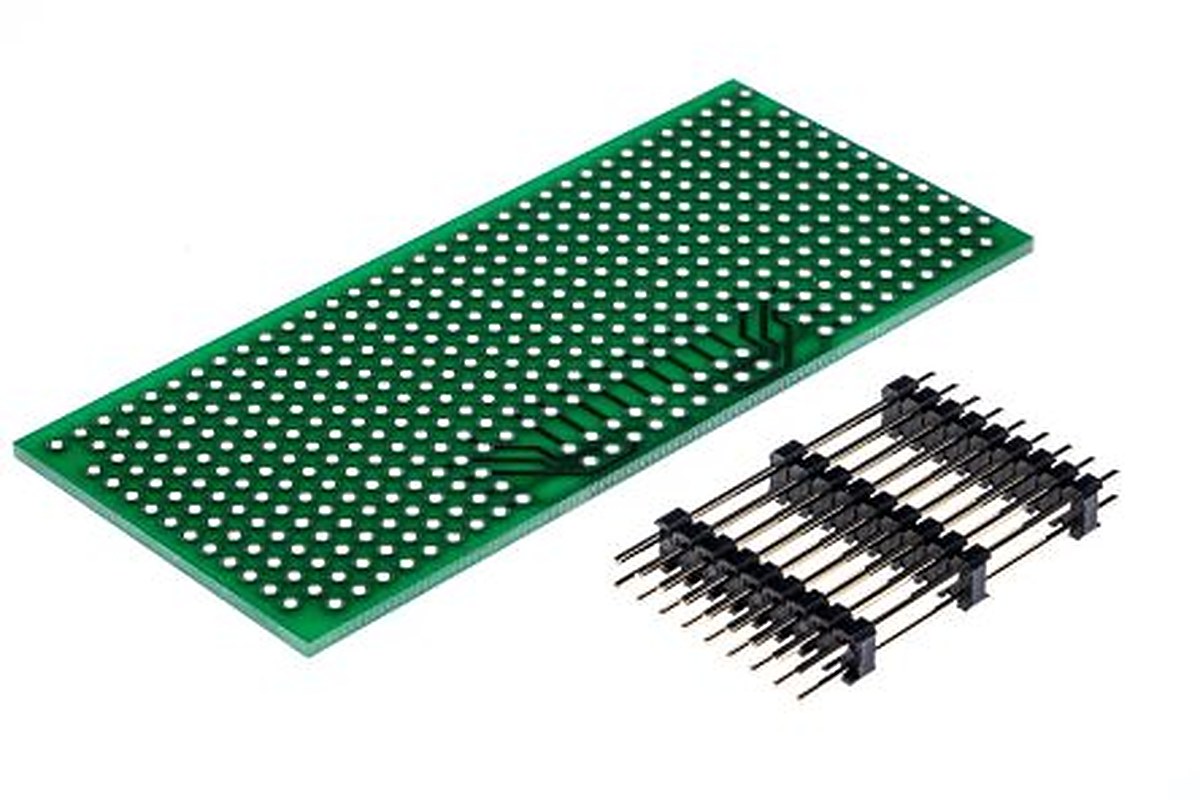 Phoenix Contact Perfboard for use with Prototyping Electronic Circuits in Green
