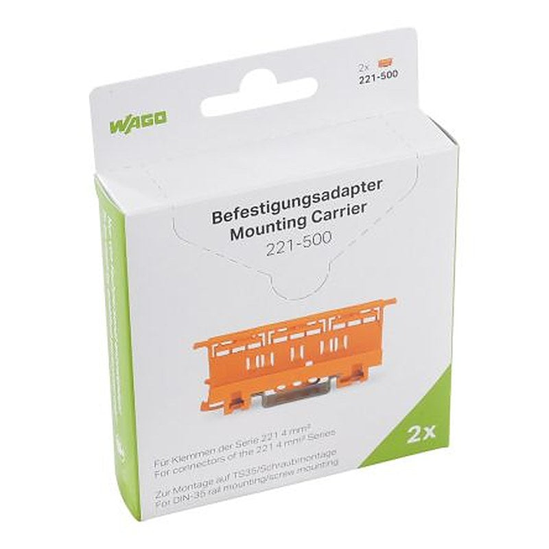 WAGO, 221 Polyamide Mounting Carrier for use with Terminal Bloack