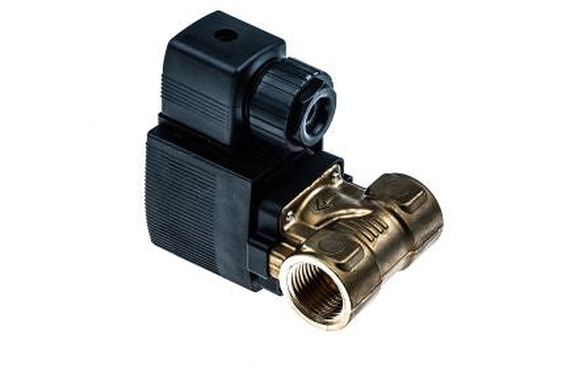 Burkert Solenoid Valve 221606, 2 Port, NC 1/2 in, 24V dc, 1/2 in
