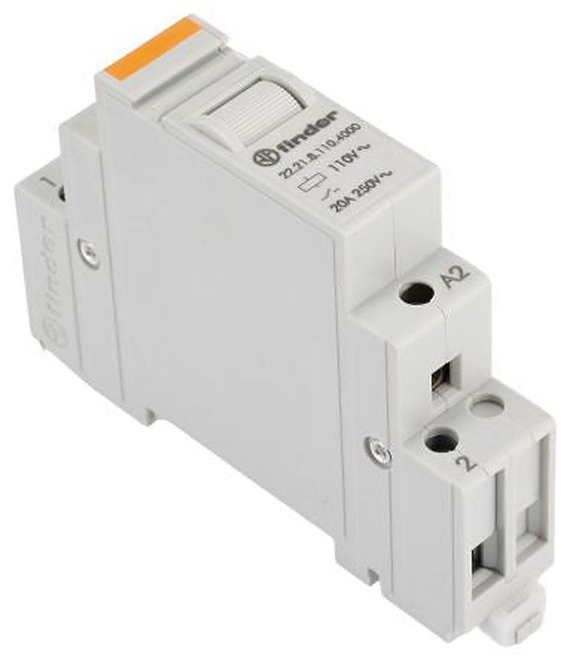 Finder DIN Rail Monostable Relay, 110V ac Coil, 20A Switching Current, SPST