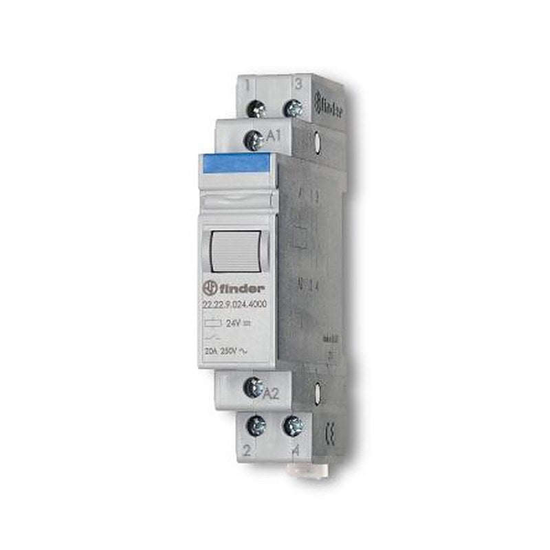 Finder DIN Rail Monostable Relay, 120V ac Coil, 20A Switching Current, 2 NO